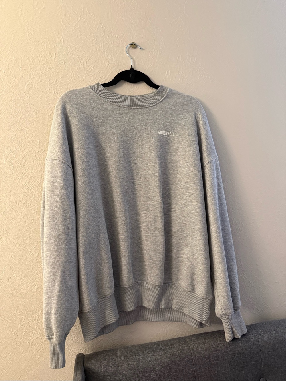 Women's Best Gray Crewneck Sweatshirt, Sweat Shorts Bundle